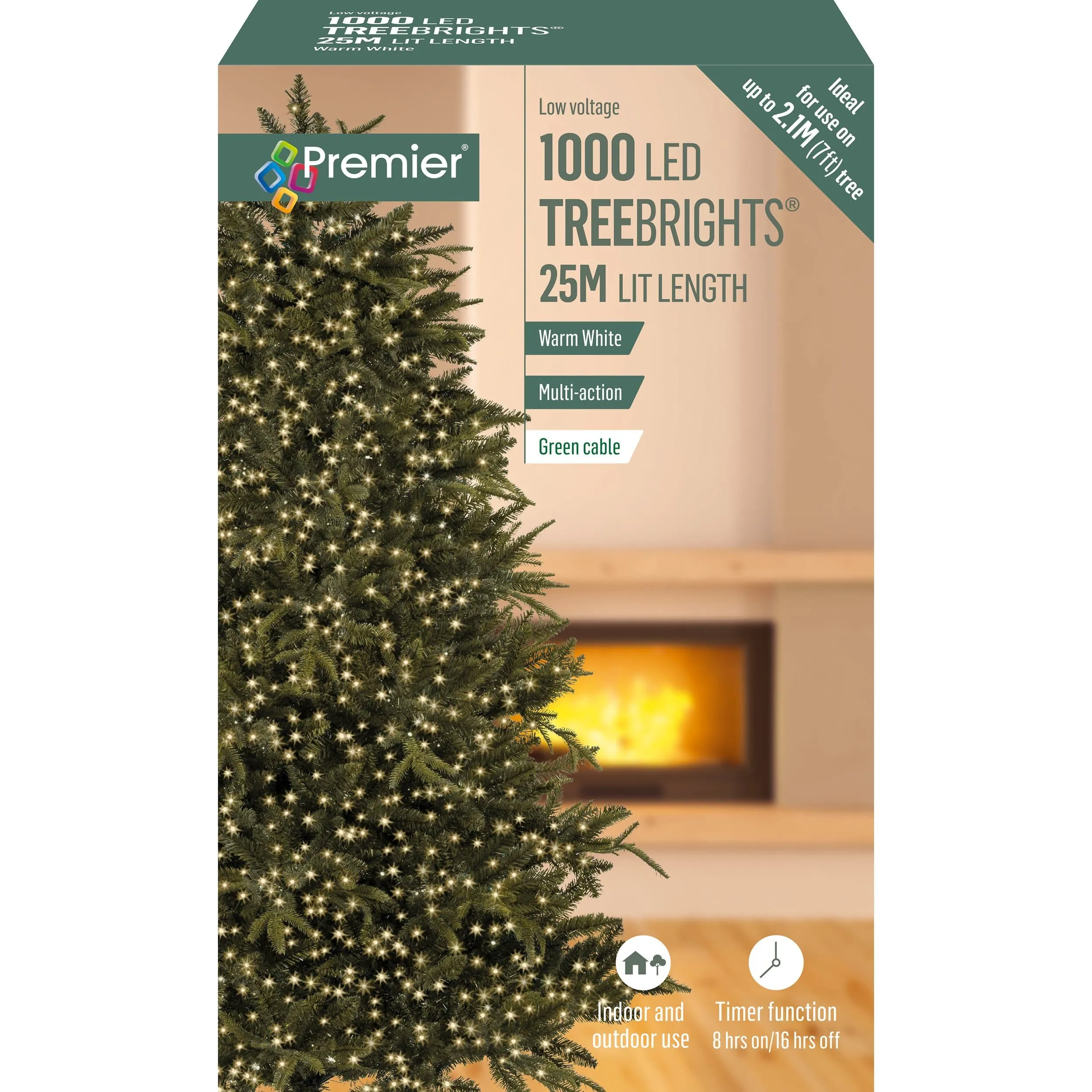 1000 LED Warm White Treebright Lights