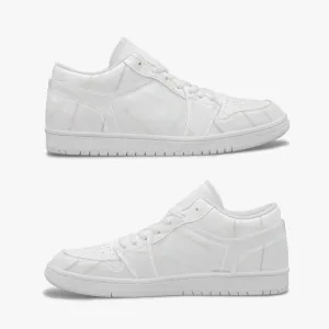 20 Shades of White Low-Top Leather Sneakers