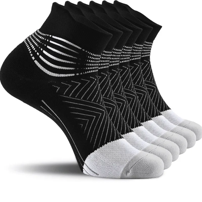 3 Pack Premium Cushioned Ankle Support Athletic Socks