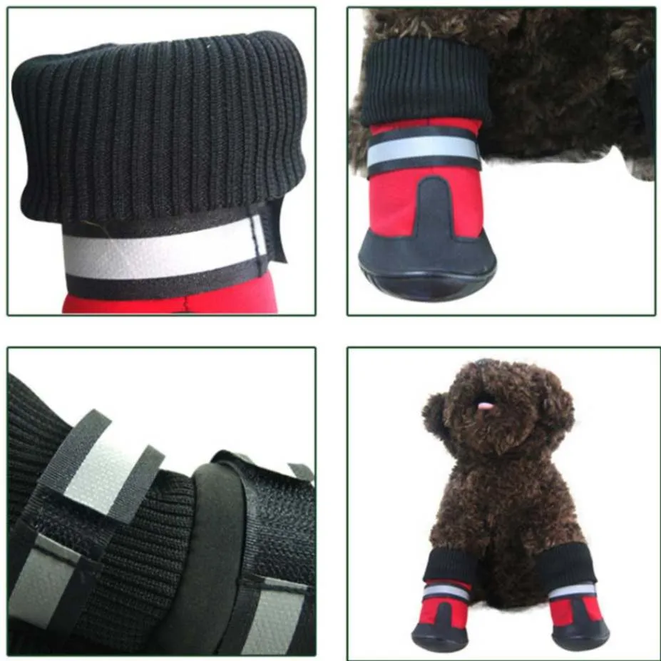 4-Piece Dog Boots for Winter: Ultimate Protection for Your Pup's Paws!