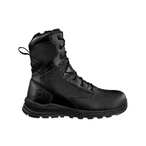 8" Gilmore Waterproof Side Zip Soft Toe Boot Black