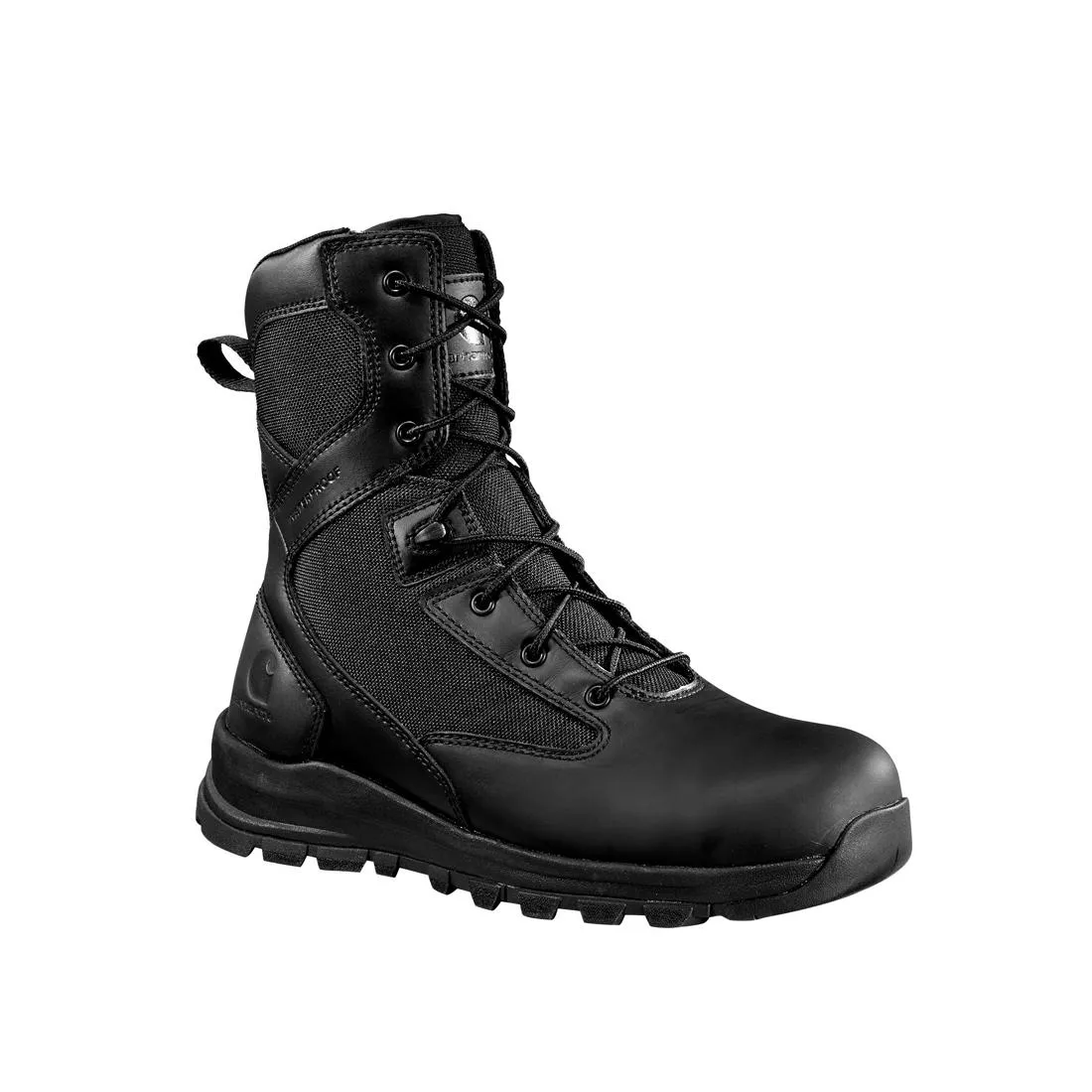 8" Gilmore Waterproof Side Zip Soft Toe Boot Black