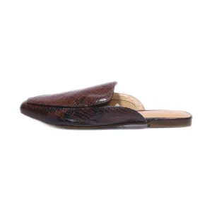 A New Day Mules Leather Brown Colour For Women