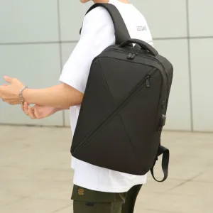 A Set Of Three Fashionable Computer Backpacks, A Daily Commuting Work Backpack, A Minimalist Backpack, A Multi-functional Computer Backpack, A Unisex Backpack