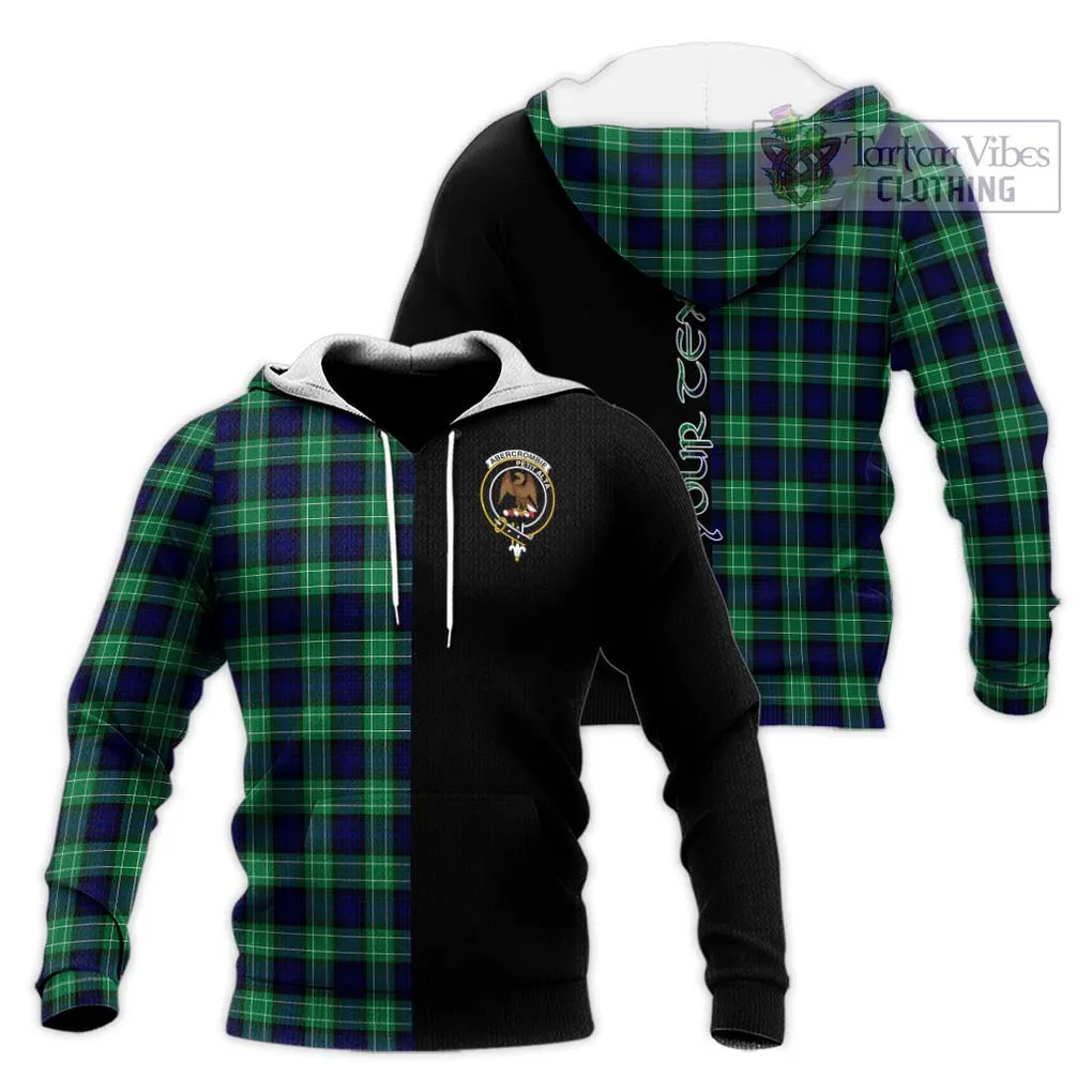 Abercrombie Tartan Knitted Hoodie with Family Crest and Half Of Me Style