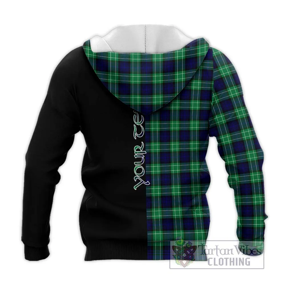 Abercrombie Tartan Knitted Hoodie with Family Crest and Half Of Me Style