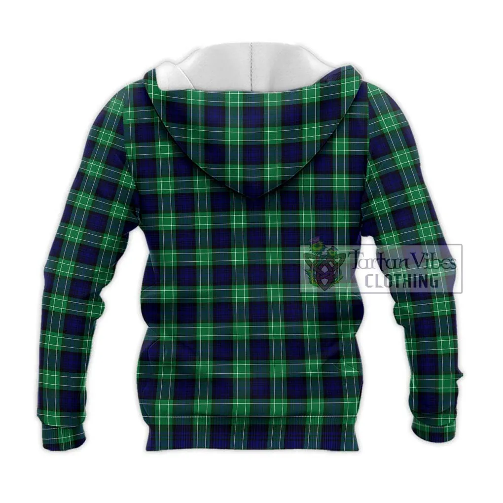 Abercrombie Tartan Knitted Hoodie with Family Crest DNA In Me Style