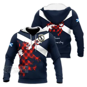 Abernethy Tartan Lion Rampant Knitted Hoodie Proudly Display Your Heritage with Alba Gu Brath and Clan Name