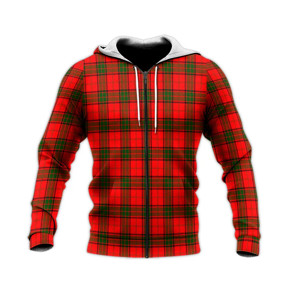 Adair Tartan Knitted Hoodie