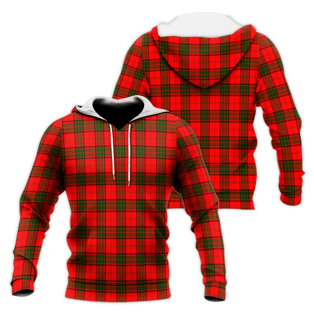 Adair Tartan Knitted Hoodie