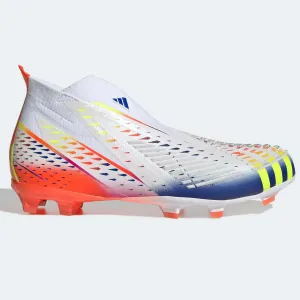 adidas Jr Predator Edge  FG J - White-Yellow-Blue