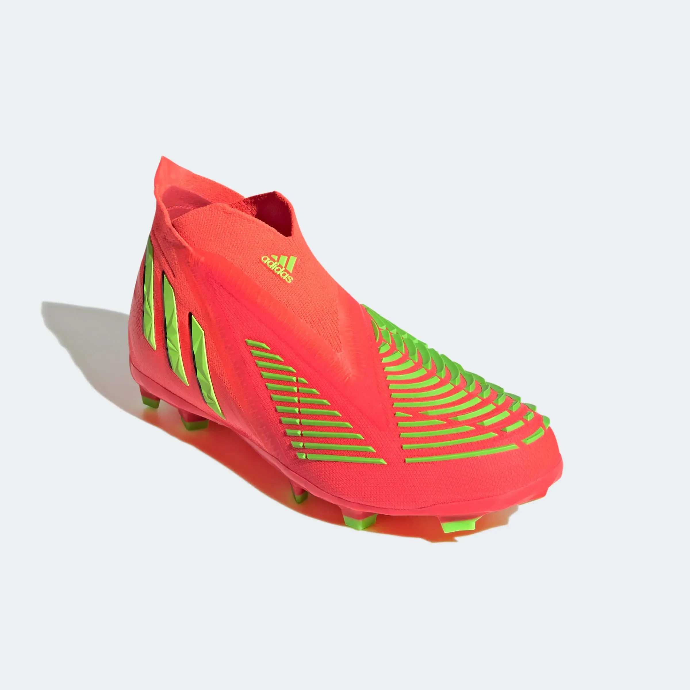 adidas JR Predator Edge   FG - Solar Red-Solar Green