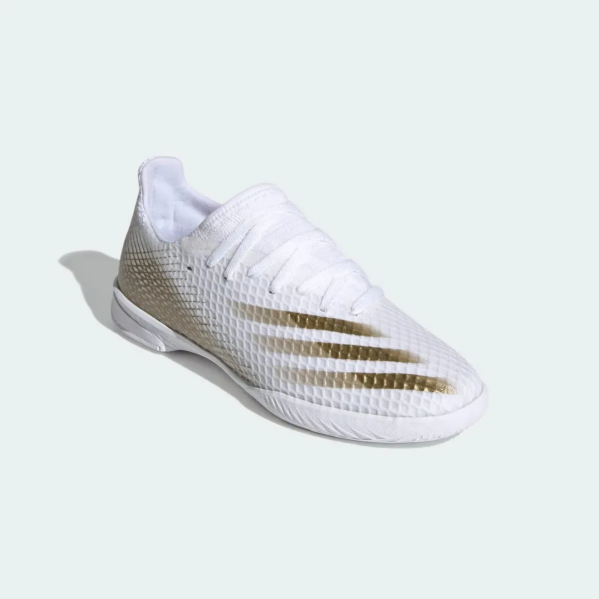 Adidas JR X Ghosted.3 IN - White-Gold