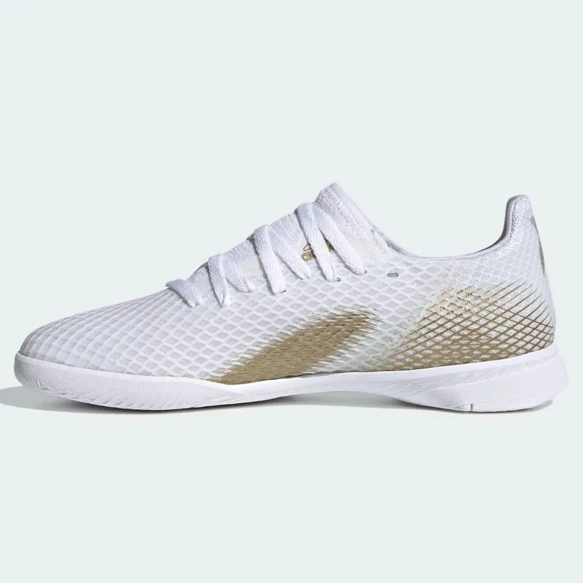 Adidas JR X Ghosted.3 IN - White-Gold