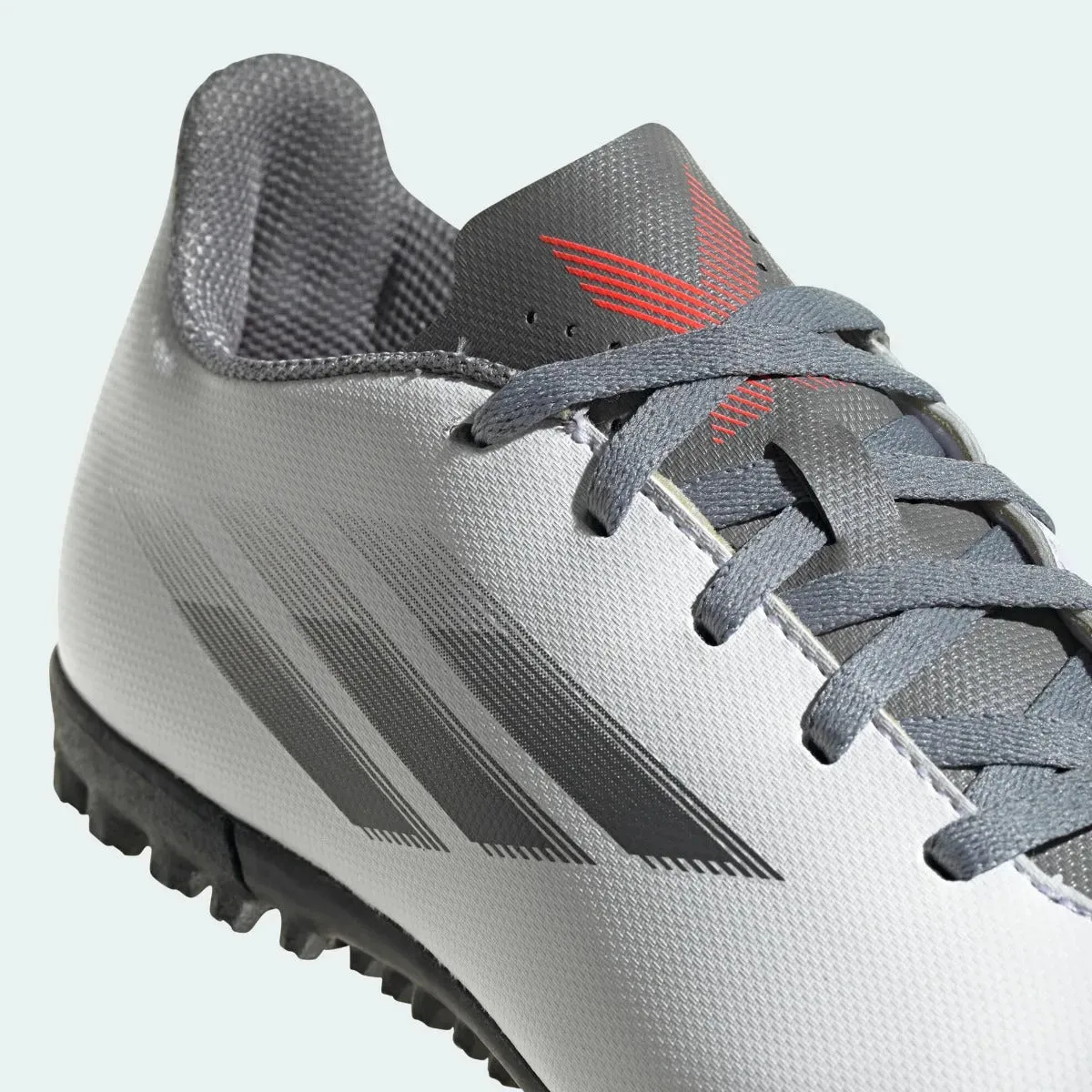 Adidas JR X Speedflow .4 TF - White-Iron Metallic