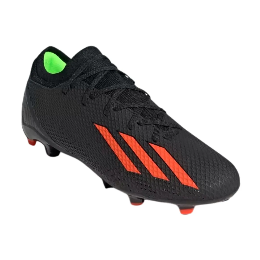 Adidas - Men's X Speedportal.3 FG 'Black Solar Red' - Core Black / Solar Red / Team Solar Green