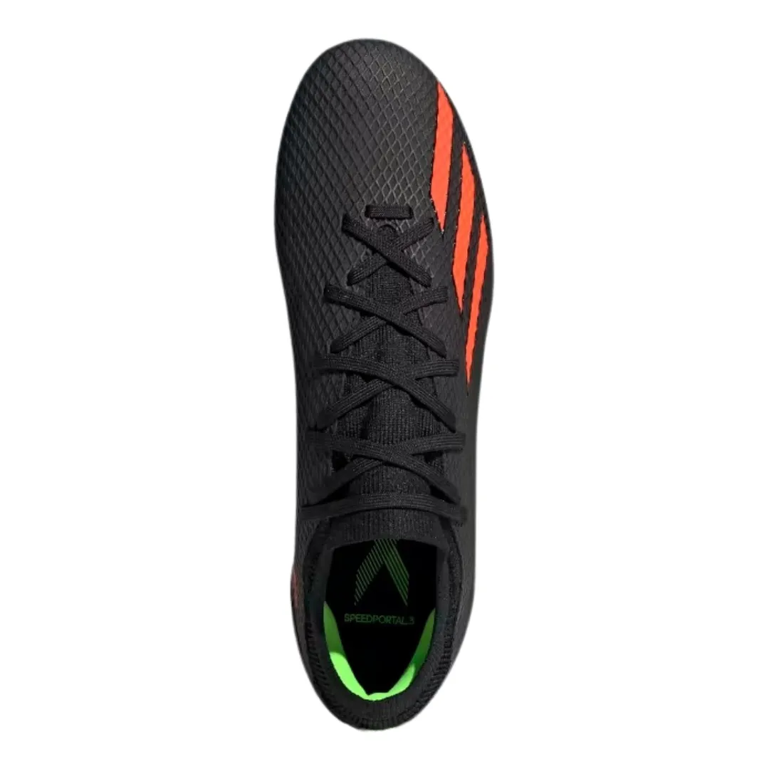 Adidas - Men's X Speedportal.3 FG 'Black Solar Red' - Core Black / Solar Red / Team Solar Green