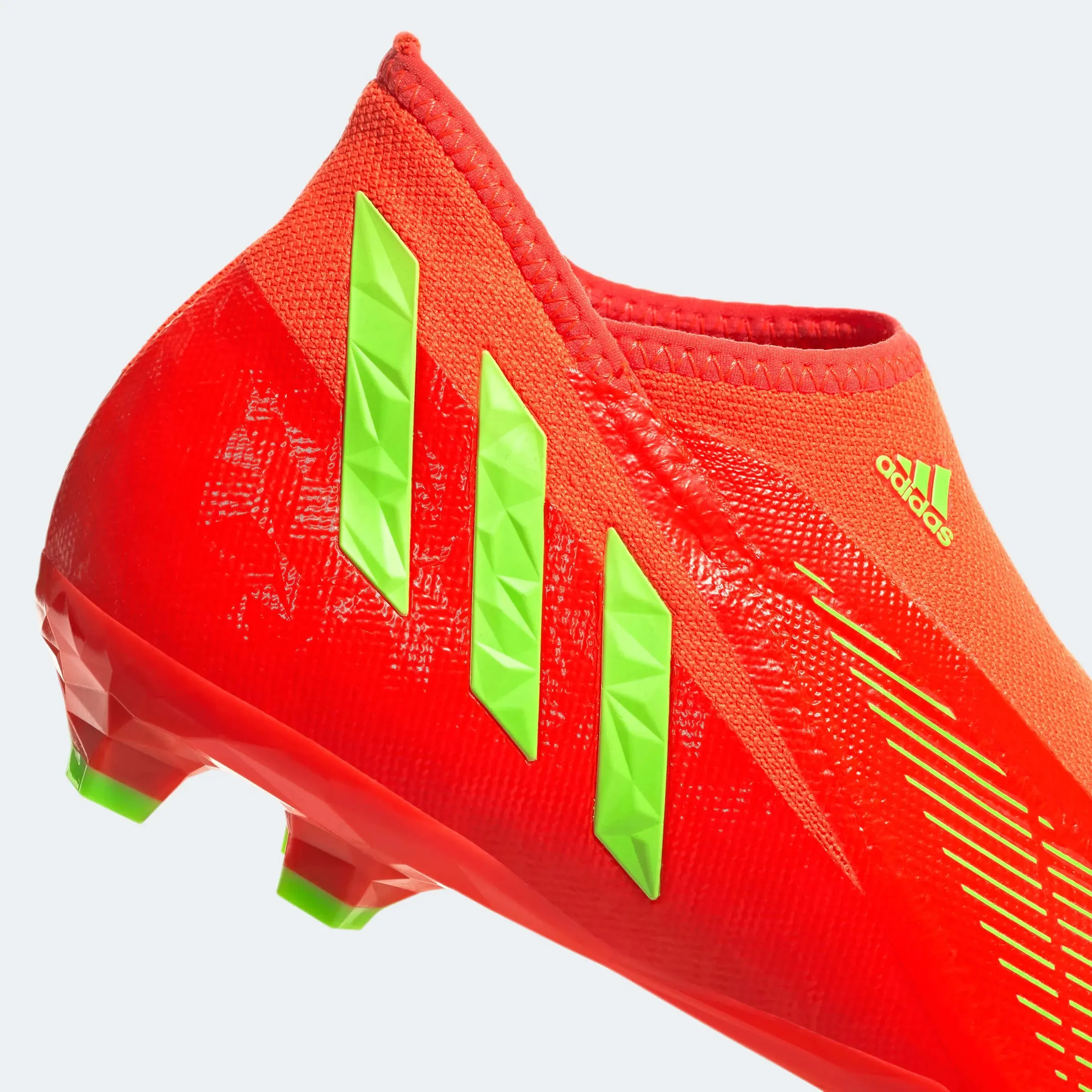 adidas Predator Edge .3 Laceless FG - Solar Red-Solar Green