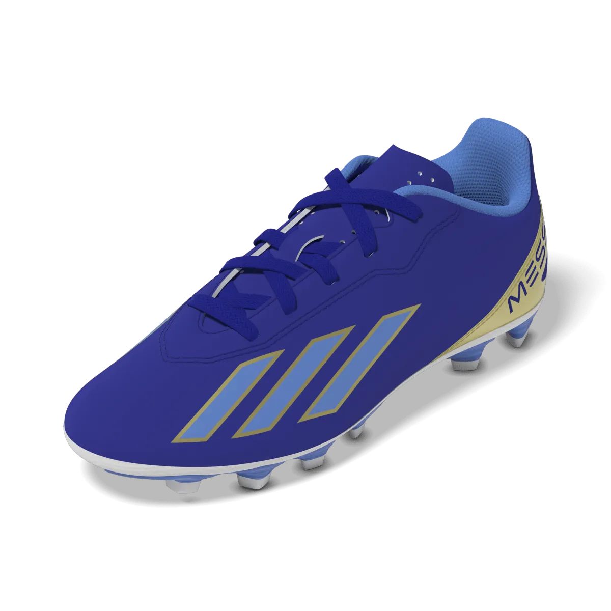 adidas X Crazyfast Messi Club Junior Soccer Cleats ID0720 Lucid Blue/Blue Burst/Cloud White