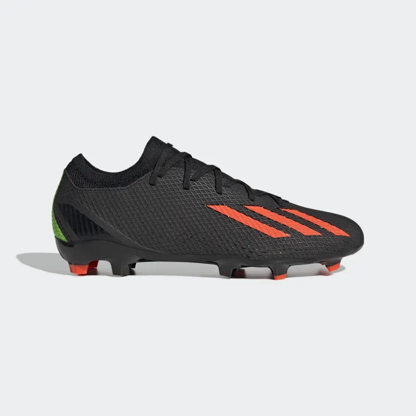 ADIDAS X SPEEDPORTAL.3 FG CLEATS-Core Black / Solar Red / Team Solar Green