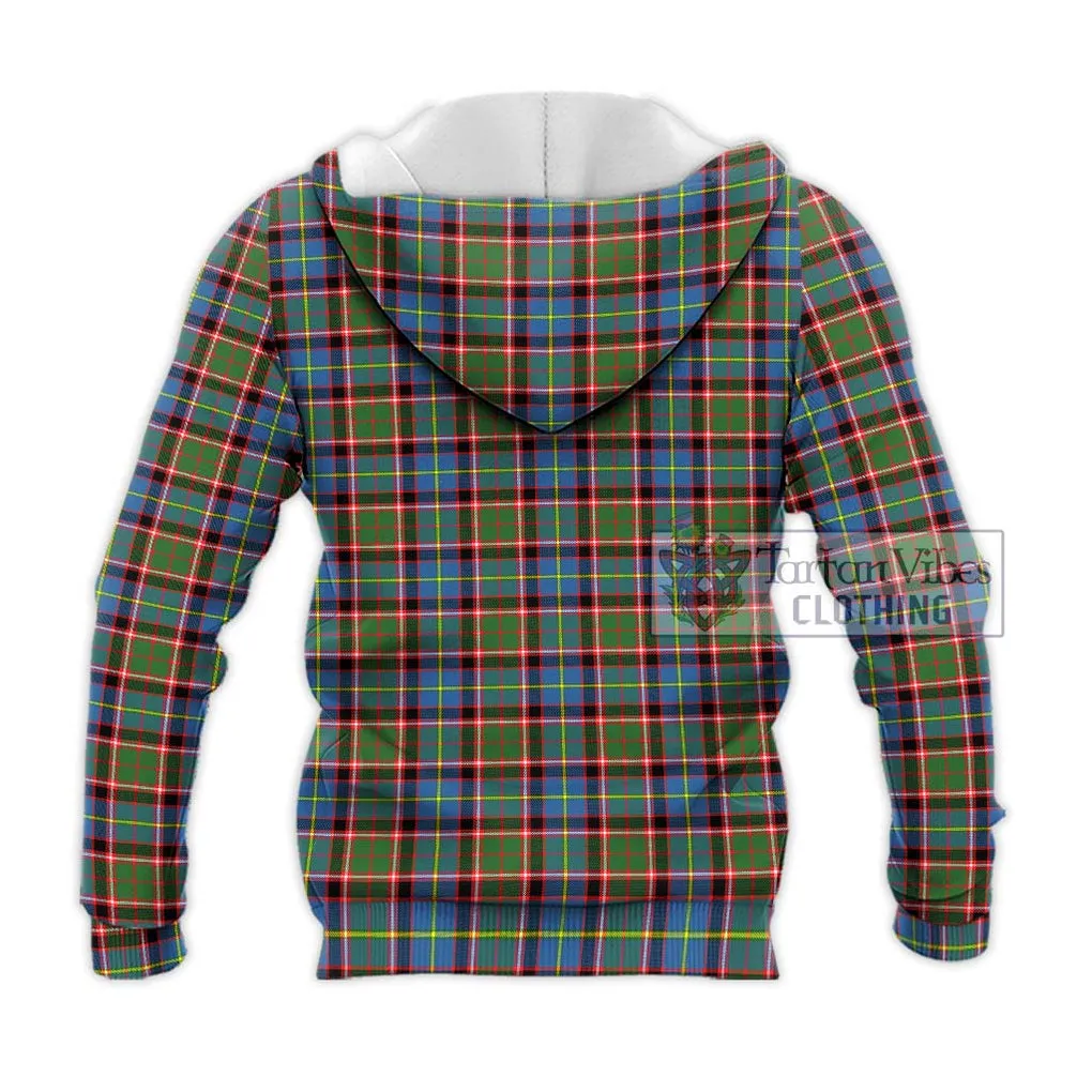 Aikenhead Tartan Knitted Hoodie with Family Crest DNA In Me Style