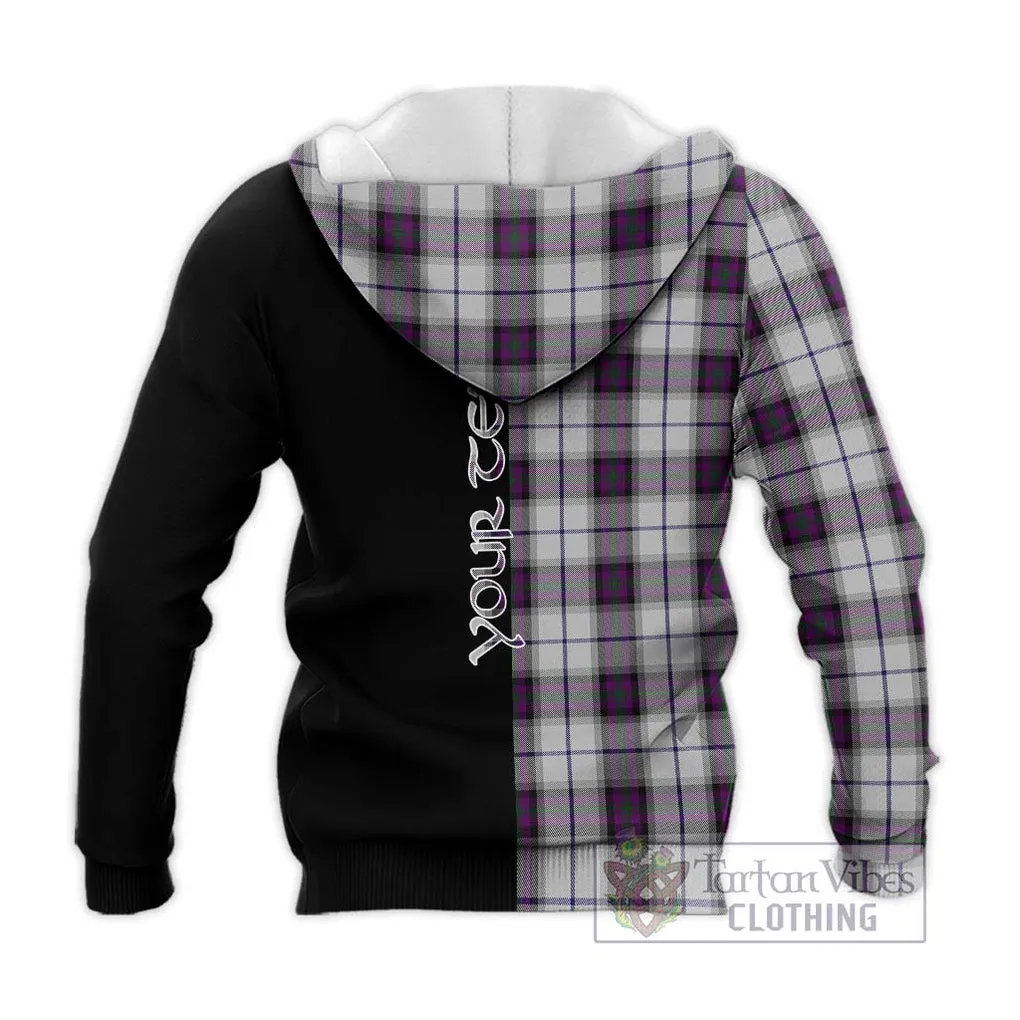 Alexander of Menstry Dress Tartan Knitted Hoodie with Family Crest and Half Of Me Style