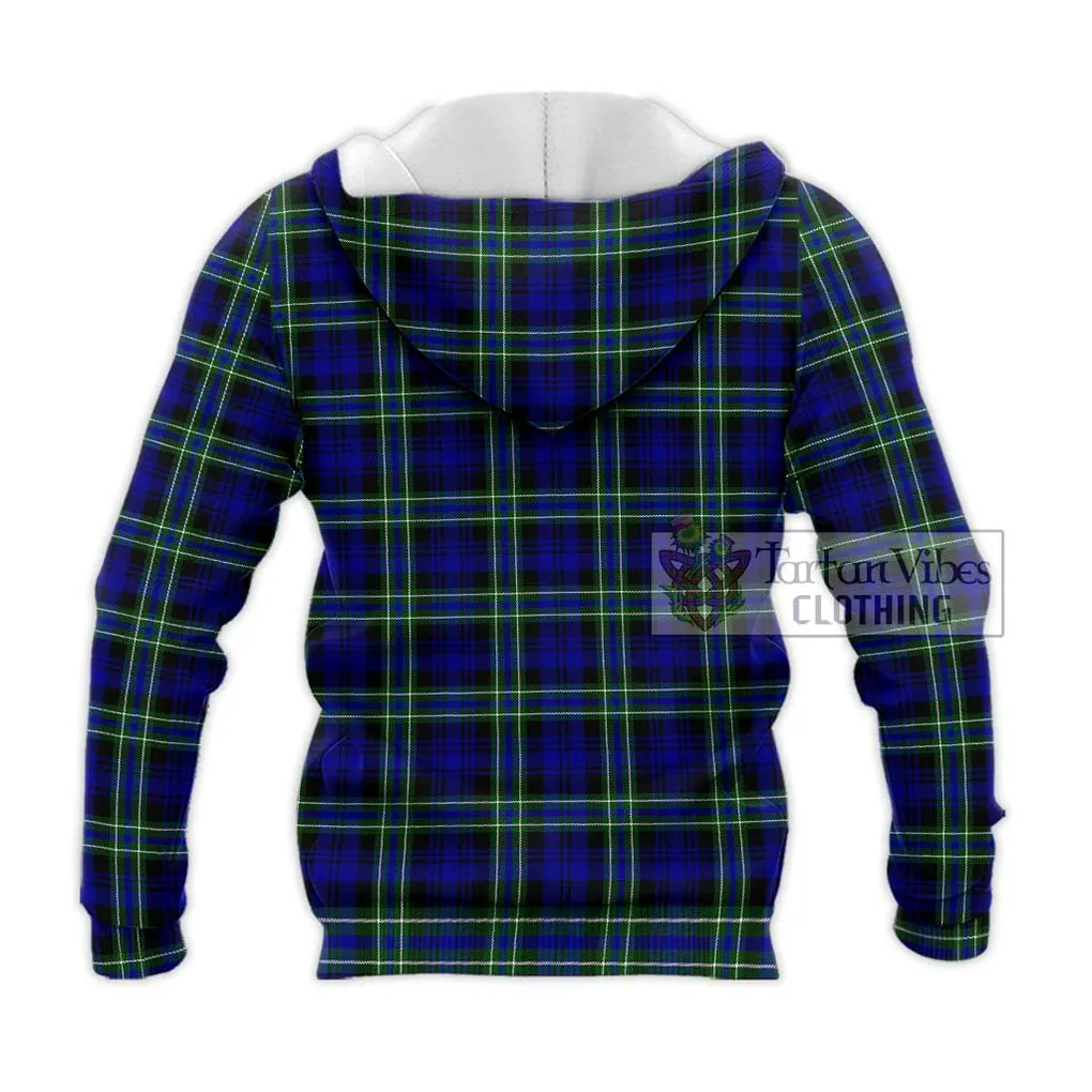 Arbuthnot Modern Tartan Knitted Hoodie with Family Crest DNA In Me Style