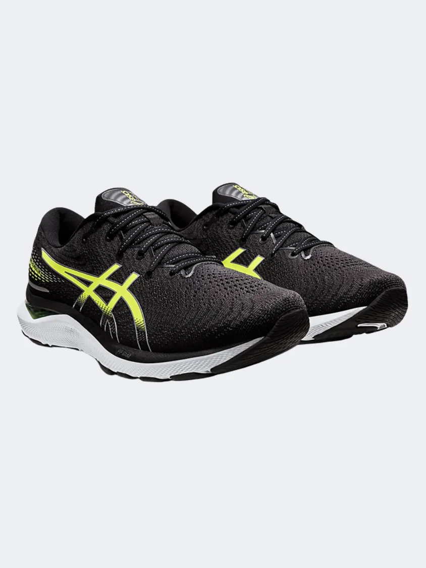 Asics Gel-Cumulus 24 Men Running Shoes Black/Yellow