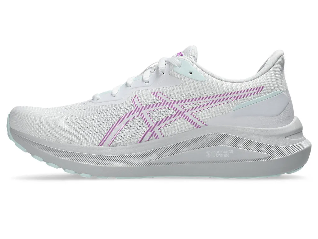 ASICS WOMEN'S GT 1000-13 WHITE/LAVENDER RUNING SHOES