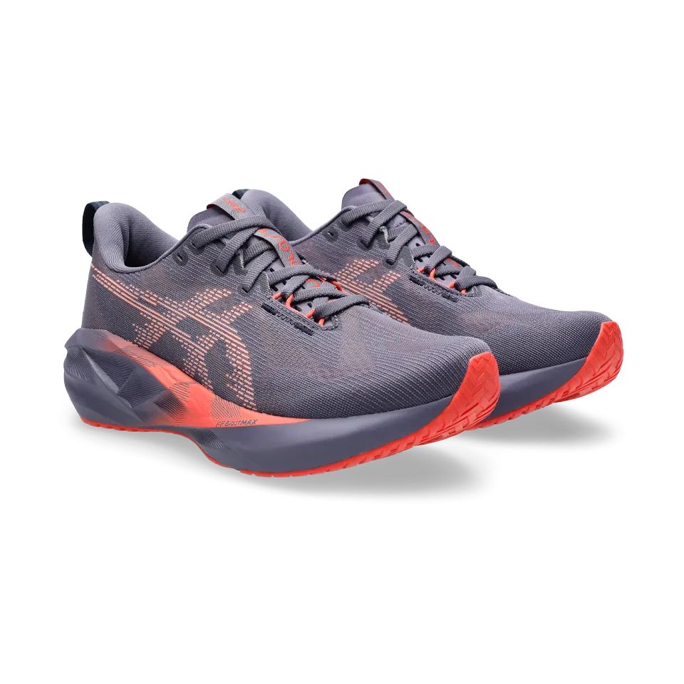 ASICS Women's NOVABLAST 5 Greyish Purple/Coral Reef