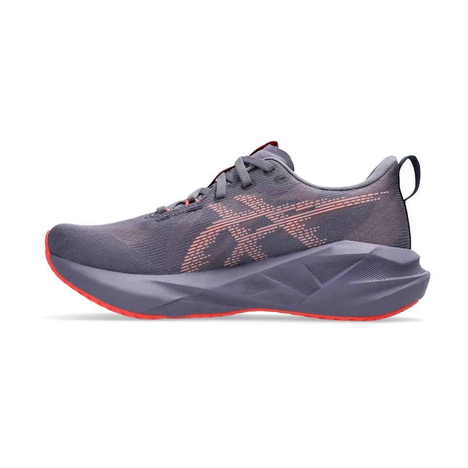 ASICS Women's NOVABLAST 5 Greyish Purple/Coral Reef