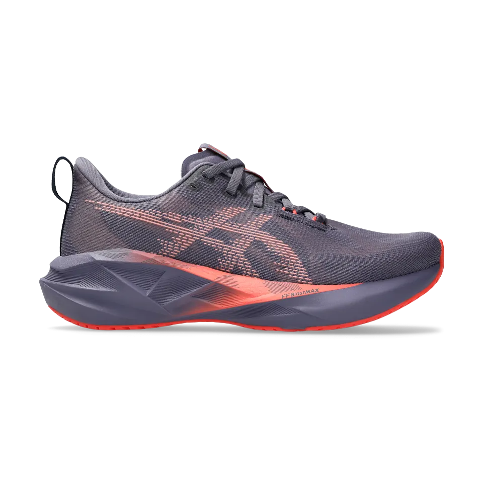 ASICS Women's NOVABLAST 5 Greyish Purple/Coral Reef