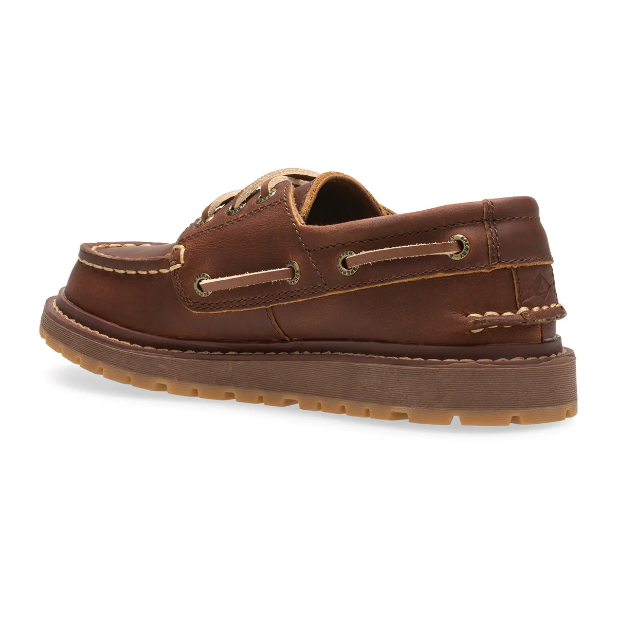 Authentic Original Twisted Lug Boat Shoe - Dark Brown - Boy's