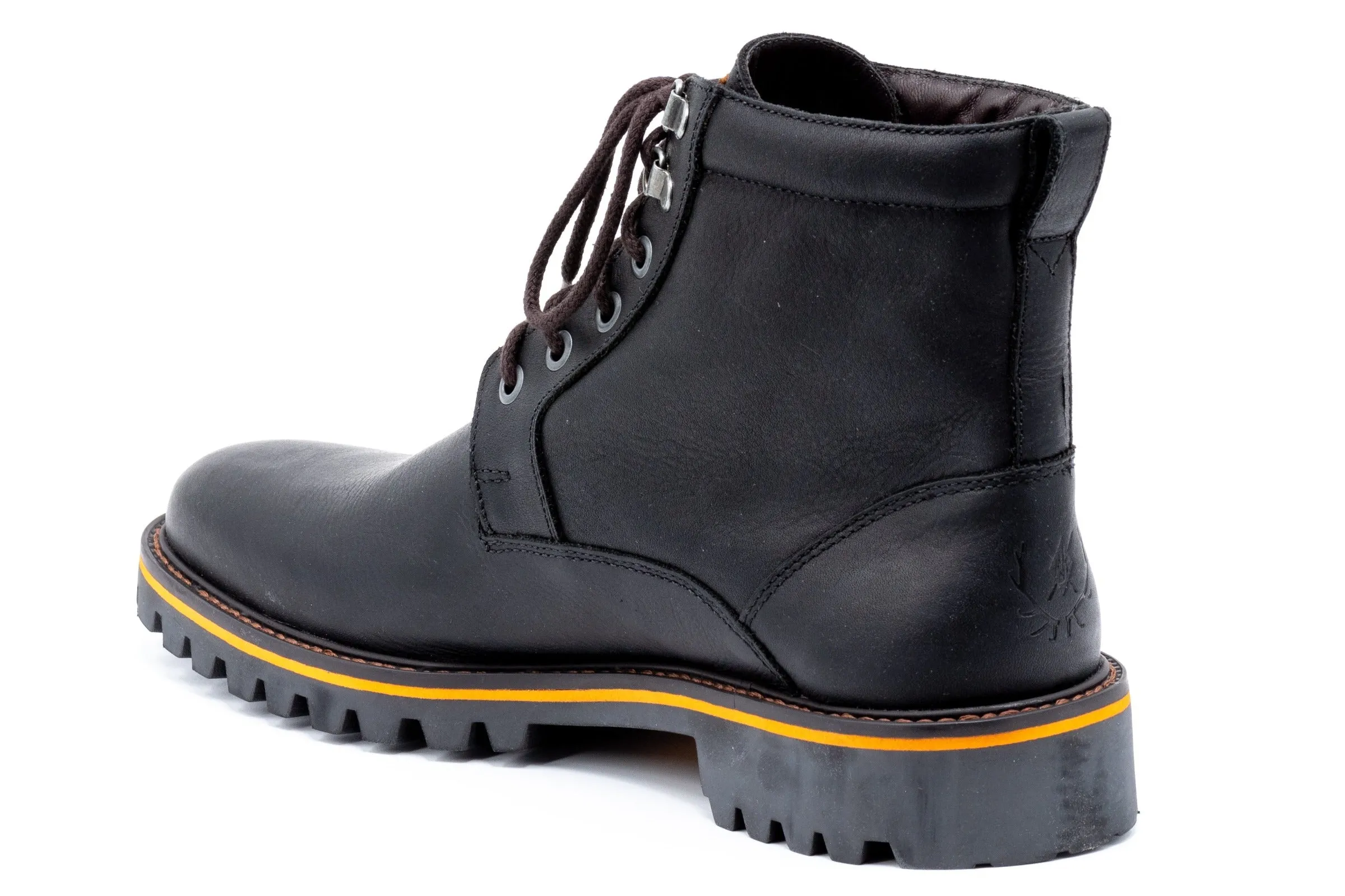 Bad Weather Saddle Leather Boots - Black