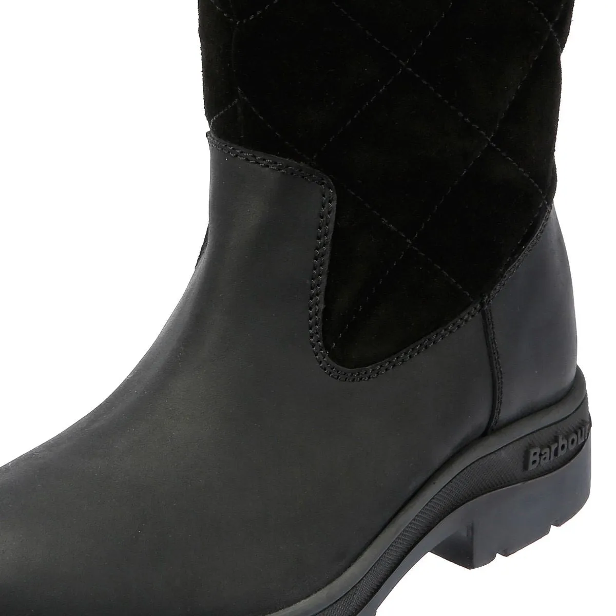 Barbour Oak Tall Suede/Leather Women's Black Boots