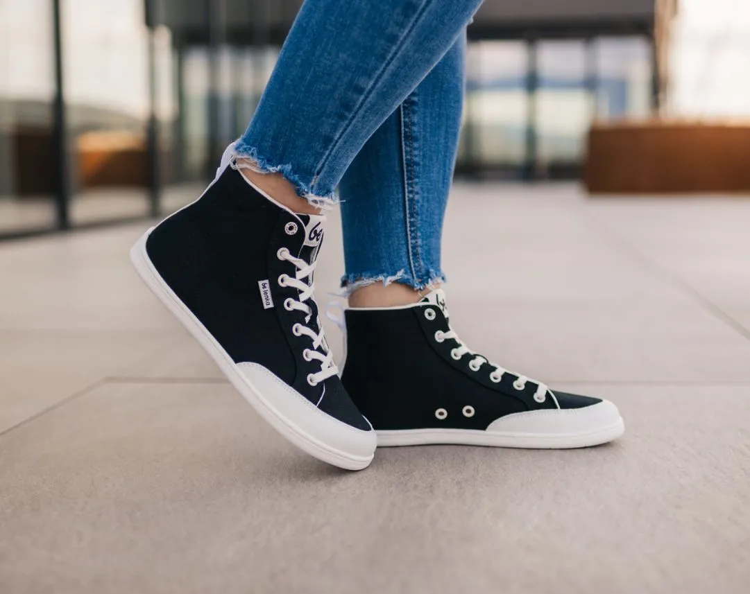 Barefoot Sneakers Be Lenka Rebound - High Top - Black & White