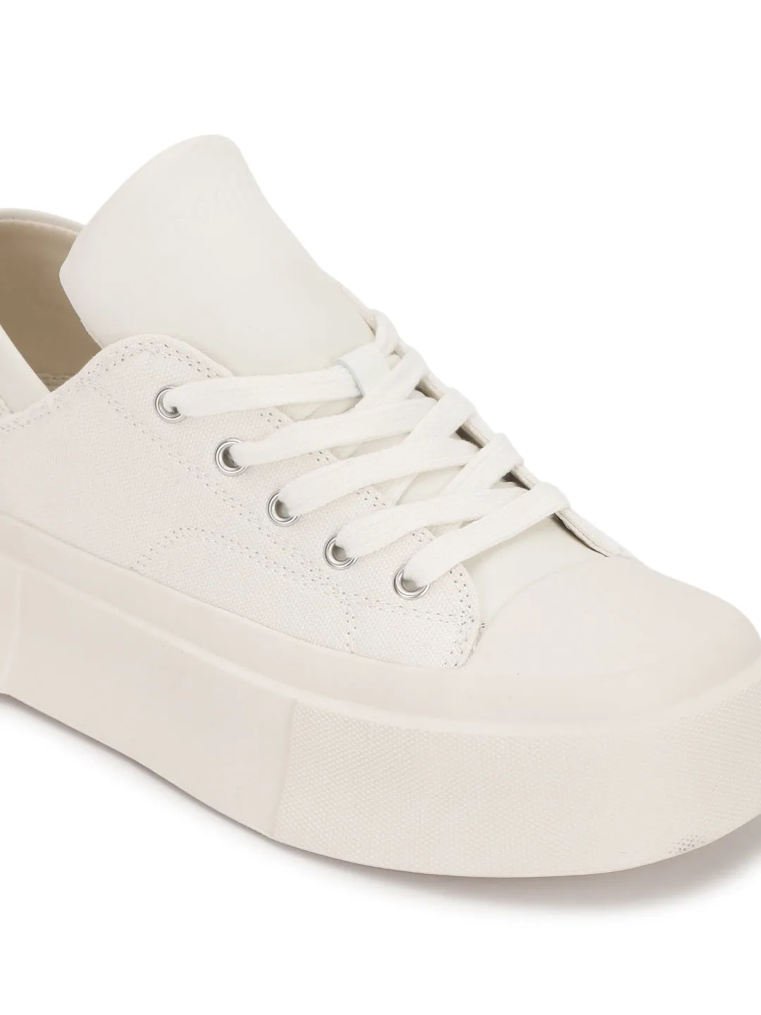 Beige Canvas Stylish Lace-Up Sneakers (TC-RS3700-BEIG)