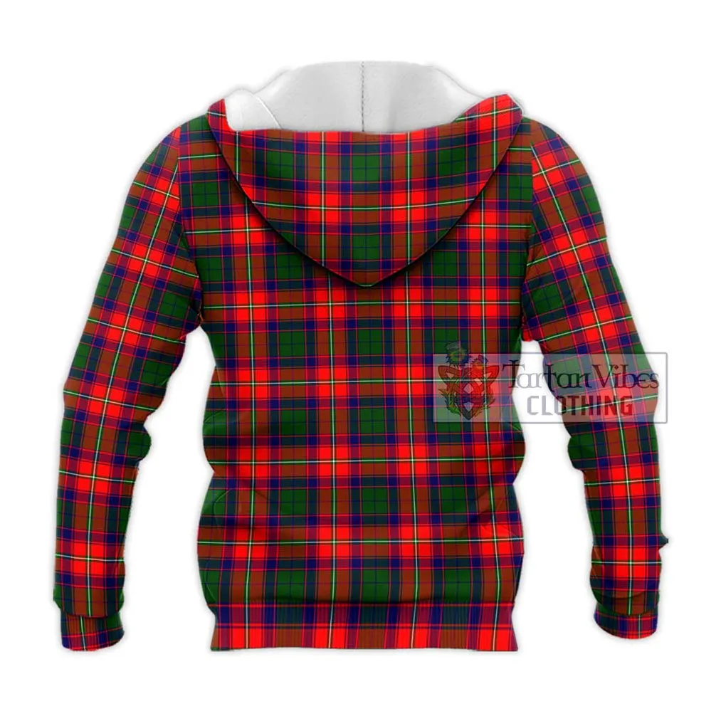 Belsches Tartan Knitted Hoodie with Family Crest DNA In Me Style