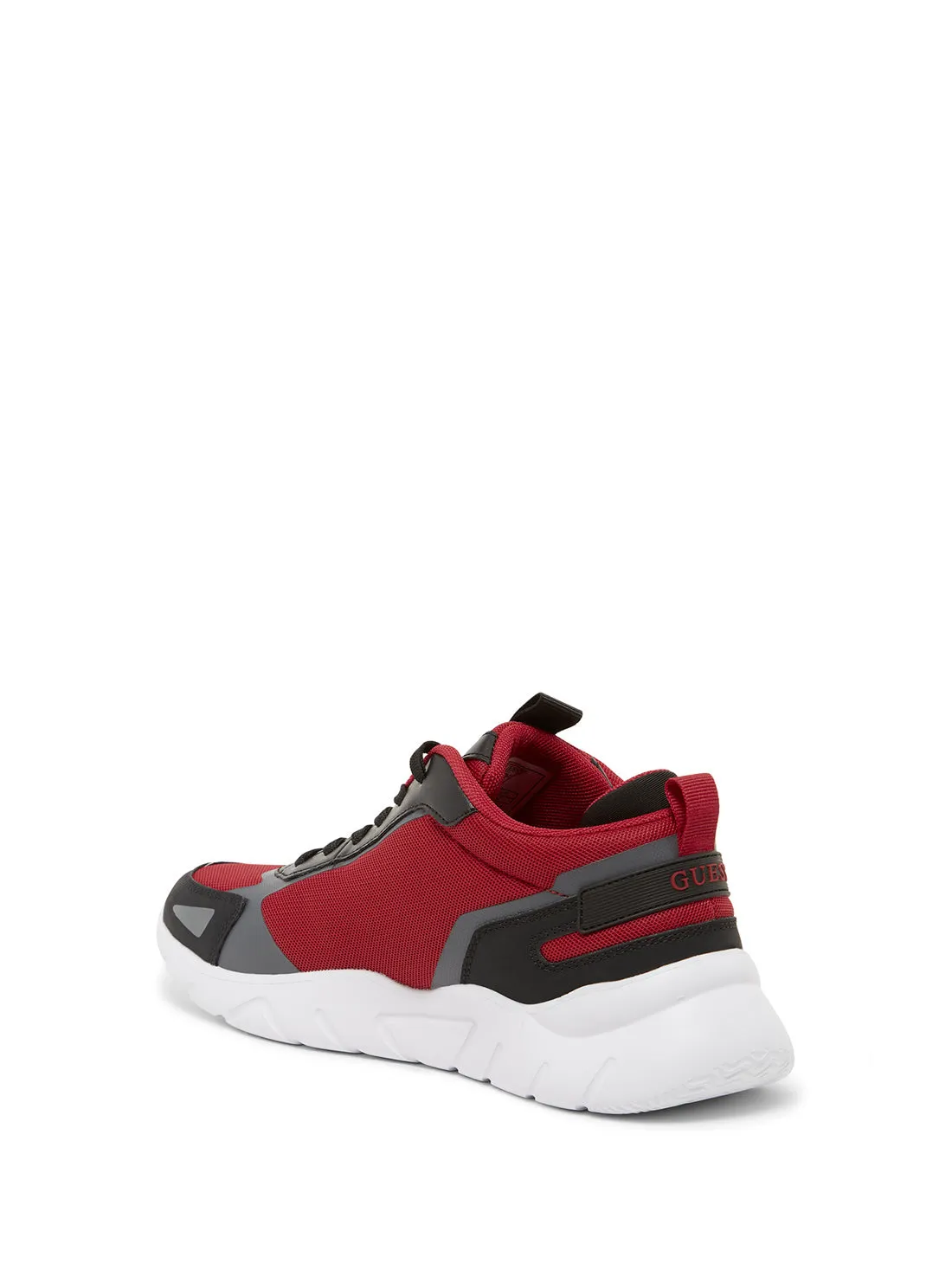 Black Red Bradi Logo Low Top Sneakers