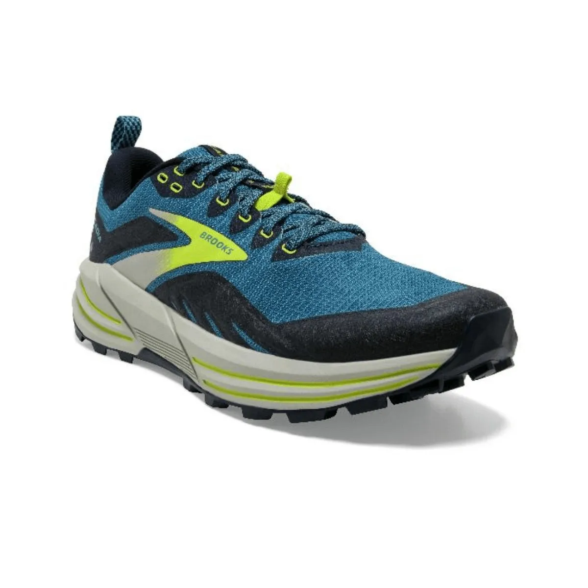 Brooks Cascadia 16 Shoes Blue Yellow White AW21