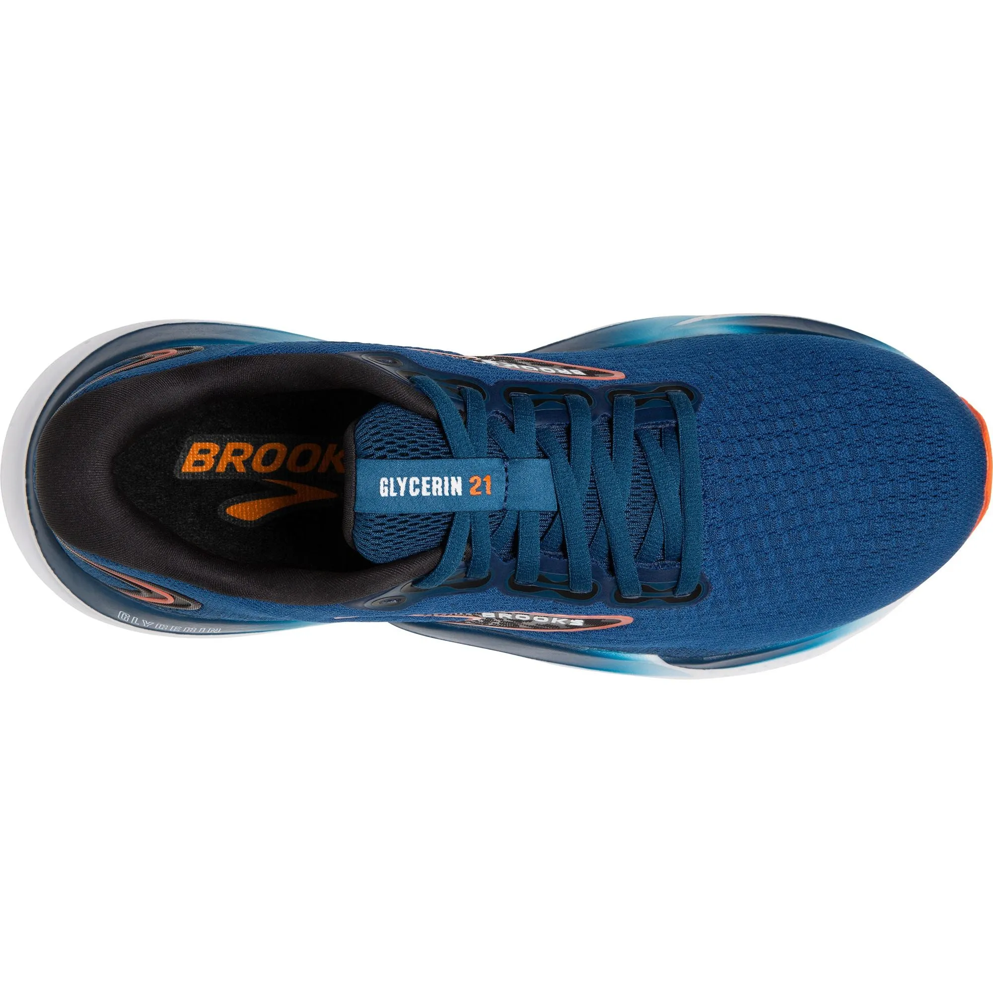 Brooks Glycerin 21 WIDE FIT Mens Running Shoes - Blue