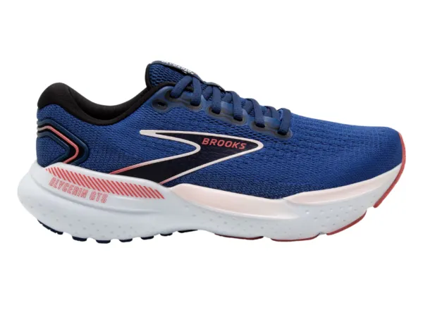 Brooks Glycerin GTS 21 Ladies Running Shoe (Blue/Icy Pink/Rose)