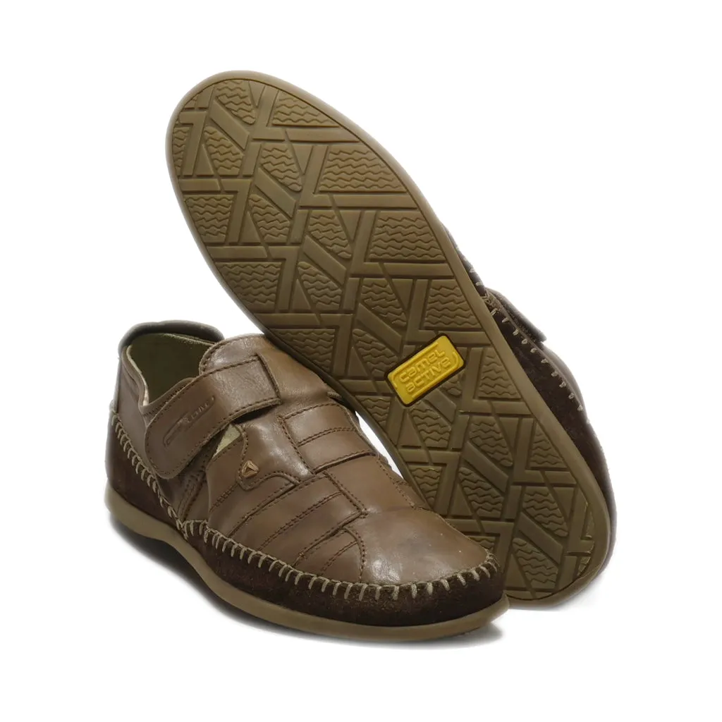 Camel Active Casual Slip Ons Leather Brown Colour For Men