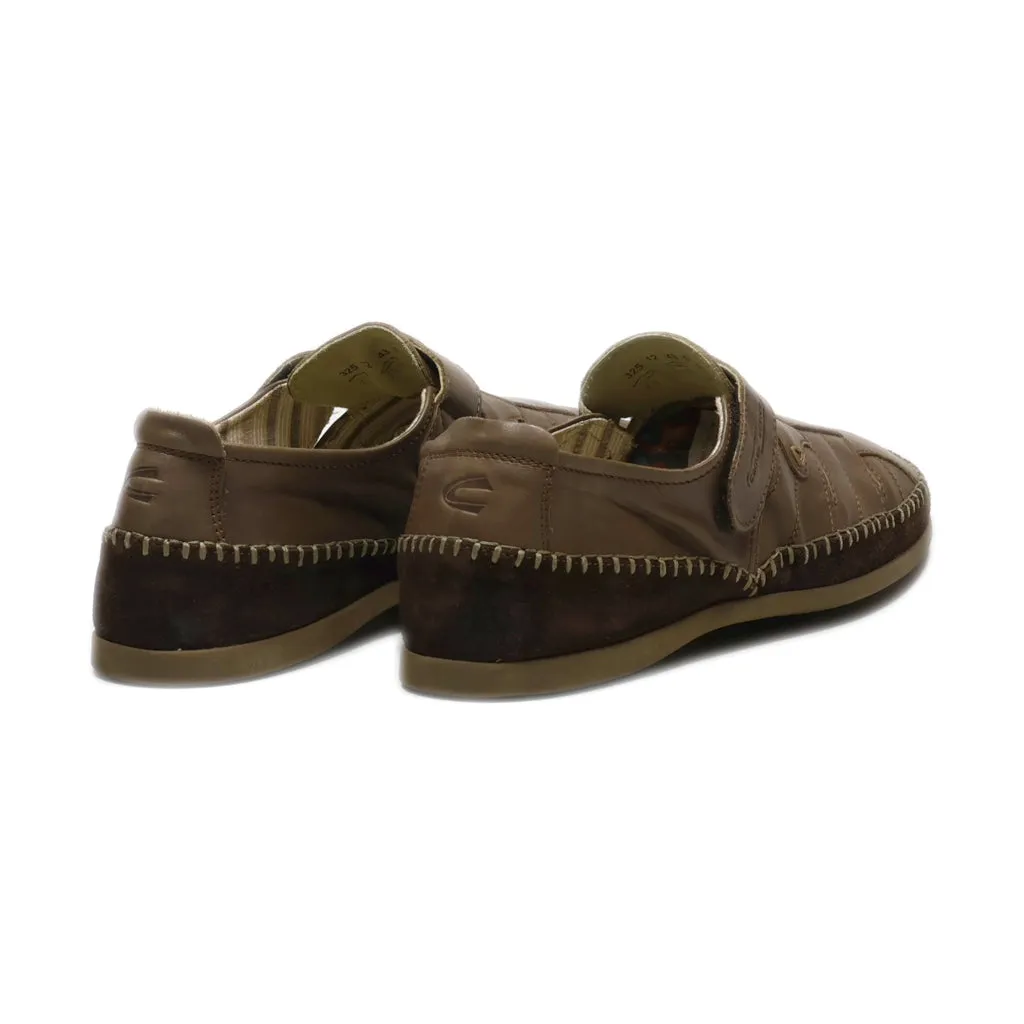 Camel Active Casual Slip Ons Leather Brown Colour For Men