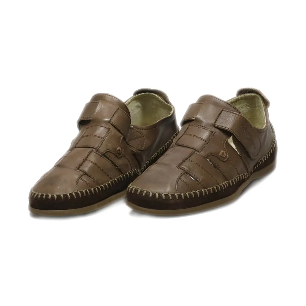 Camel Active Casual Slip Ons Leather Brown Colour For Men