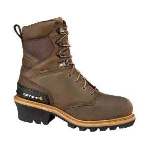 Carhartt Men's 8-Inch Insulated Composite Toe Climbing Boot - Crazy Horse Brown Oil Tanned