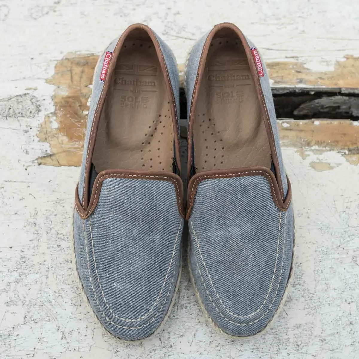 Chatham Dove Espadrill Slip On Shoe