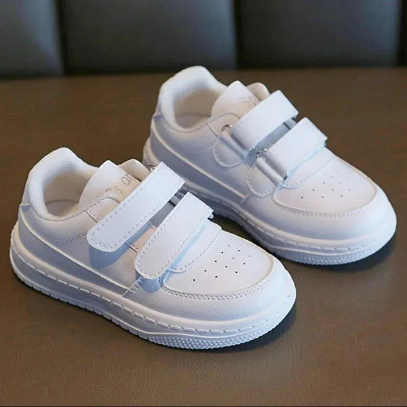 Children's Casual Shoes - Soft Bottom White Sneakers - TSS315