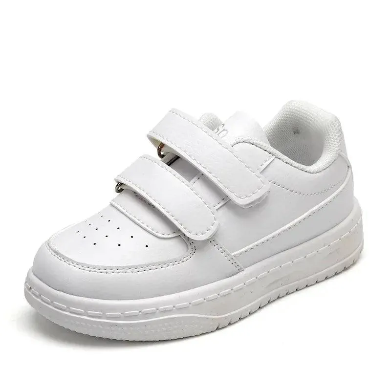 Children's Casual Shoes - Soft Bottom White Sneakers - TSS315