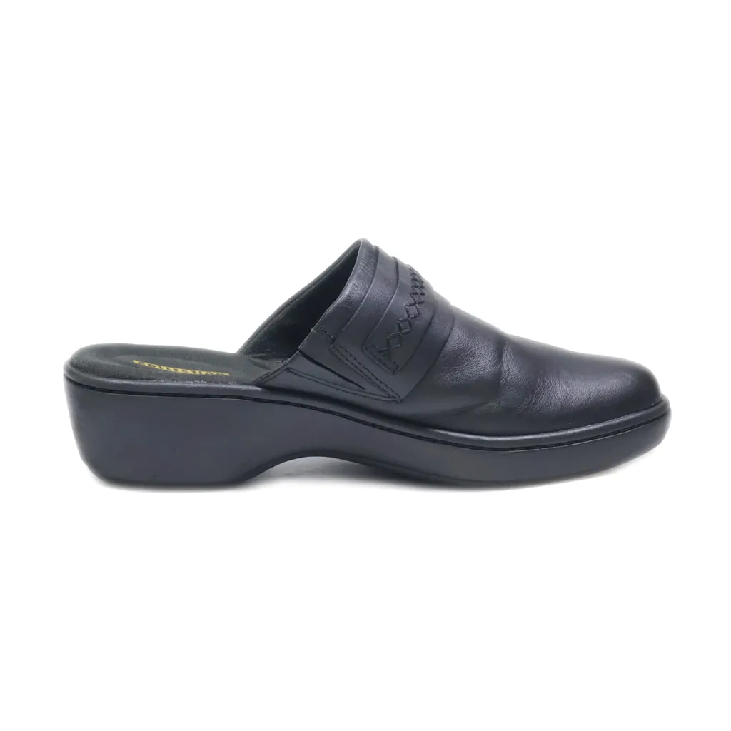 Clarks Mules Leather Black Colour For Women